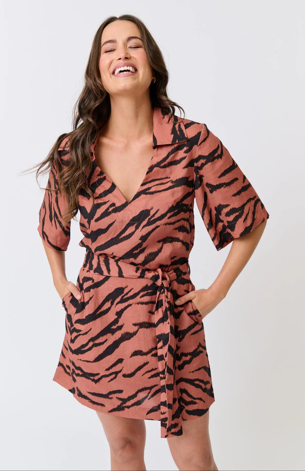 Harley Mini Dress - Zebra