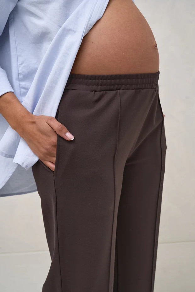 High Road Cropped Pant - Chocolate
