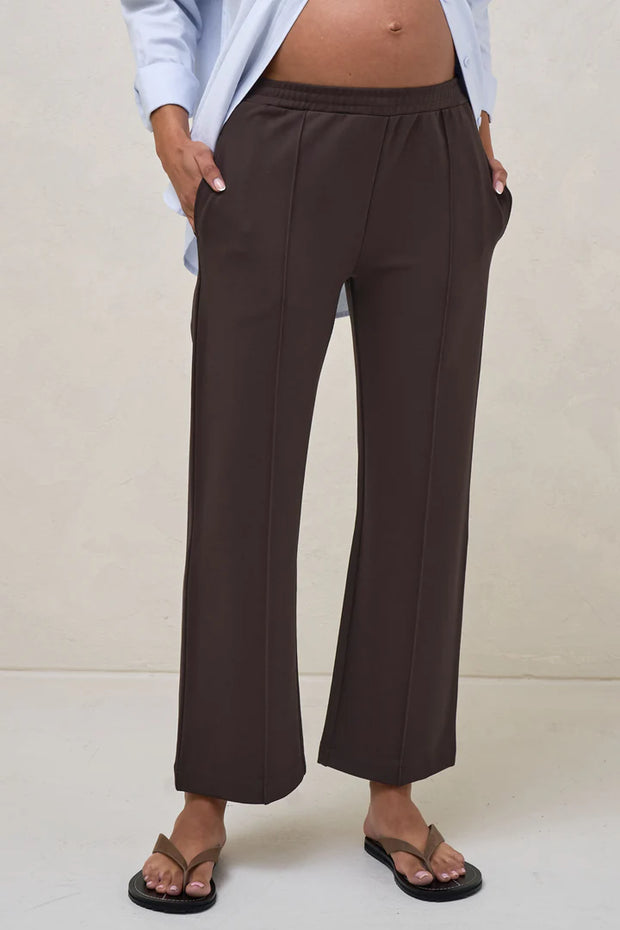 High Road Cropped Pant - Chocolate