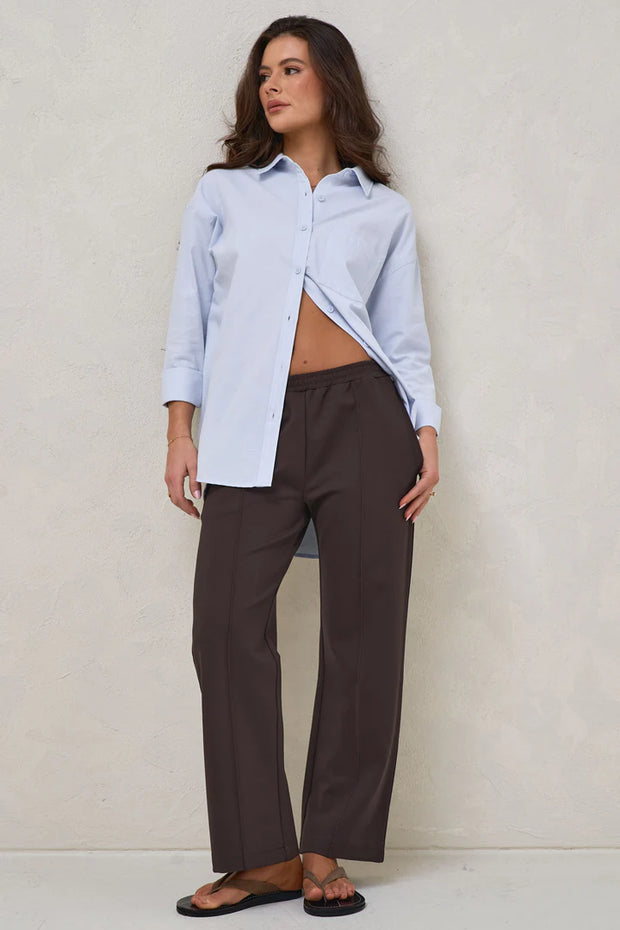 High Road Cropped Pant - Chocolate