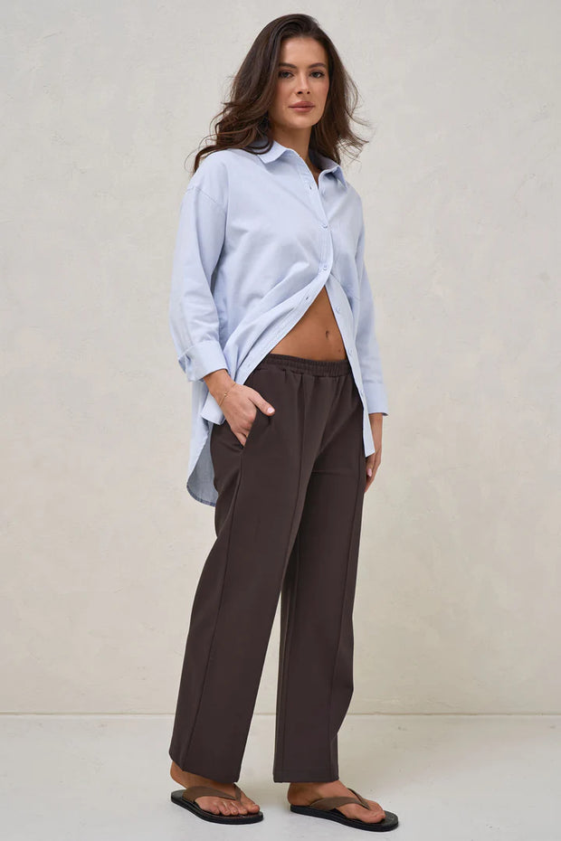 High Road Cropped Pant - Chocolate