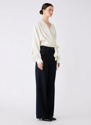 Esmaée - Hilton Tie Side Blouse - Ivory