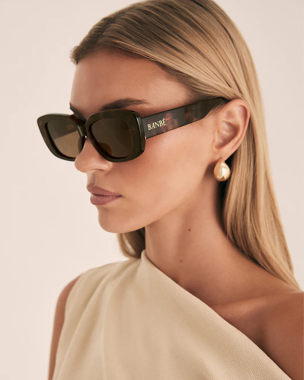 THE ILLIANA Havana-Chocolate Sunglasses