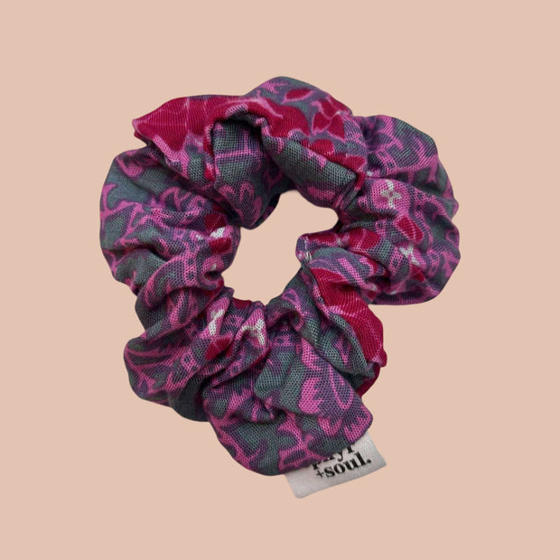 Scrunchie - Mulberry/Pink/Grey