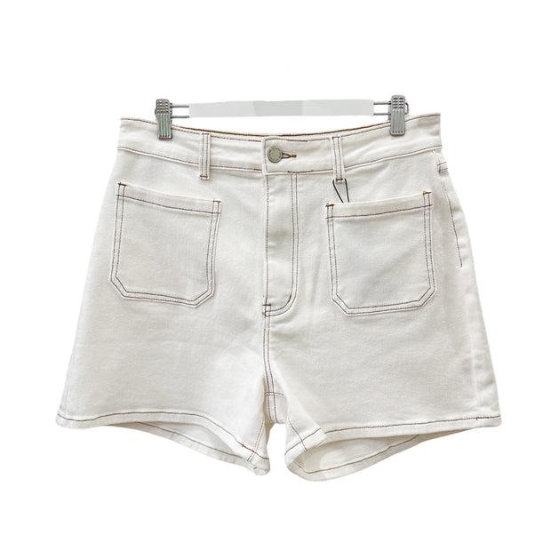 Ryder Denim Shorts - White