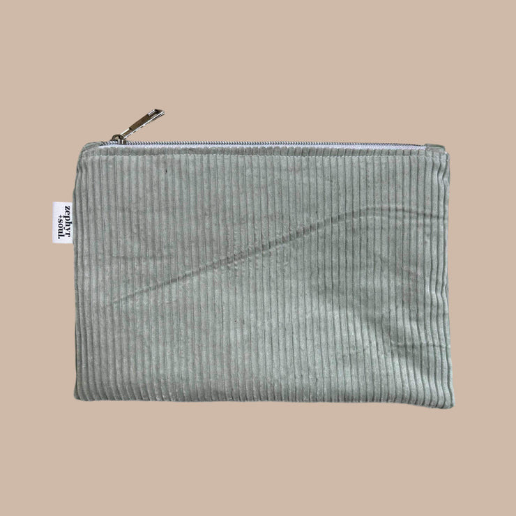 Zipper Pouch - Green Cord