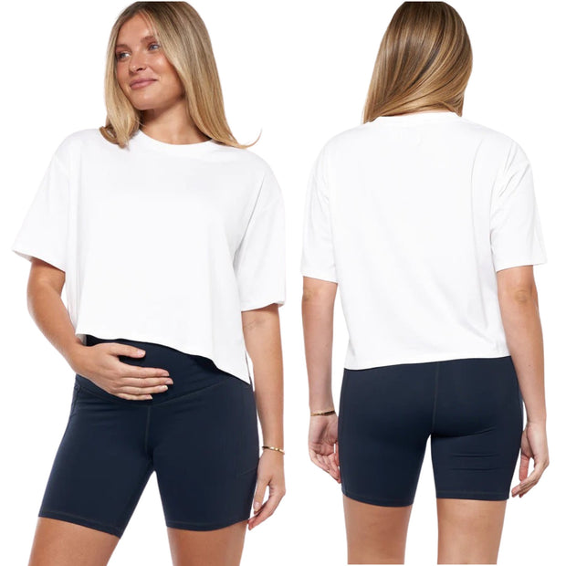 Into It Crop Tee - White