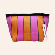 BEI OGGETTI - Essential Clutch - Orange/Pink Stripe