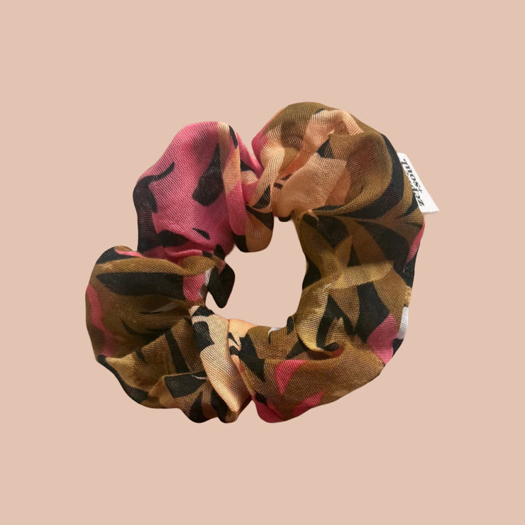 Scrunchie - Pink/Khaki/Beige