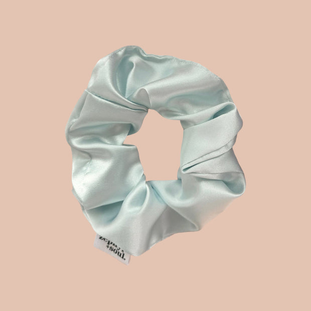 Scrunchie - Blue Satin