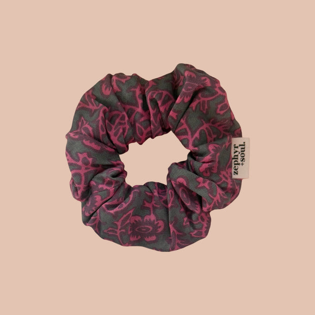 Scrunchie - Pink/Grey