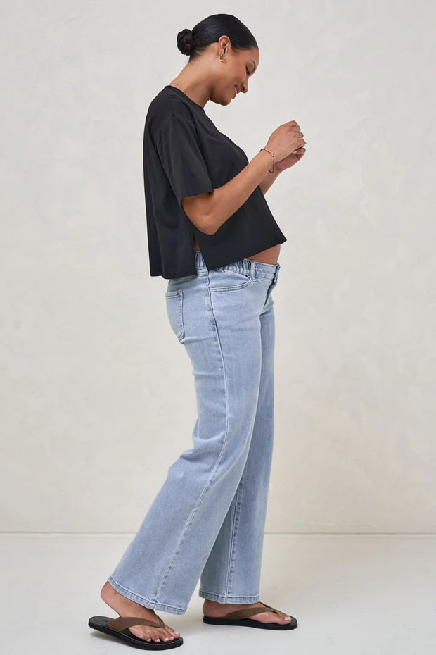 Into It Crop Tee - Black