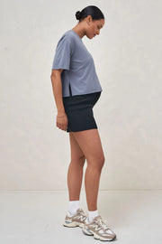 Into It Crop Tee - Blue Suede