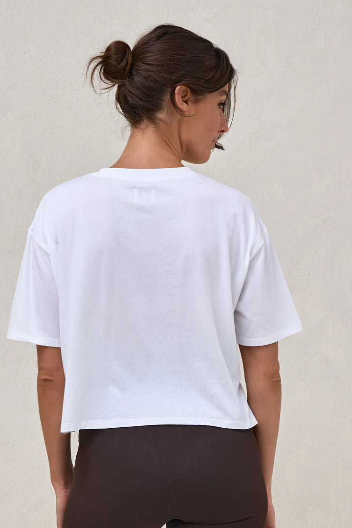 Into It Crop Tee - White