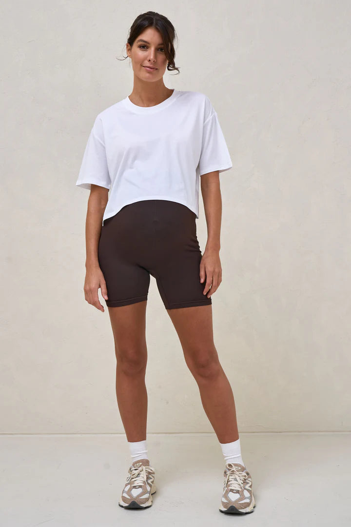 Into It Crop Tee - White