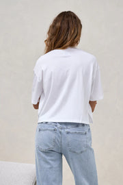 Into It Crop Tee - White