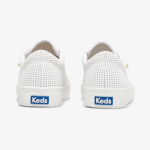 KEDS - Jump Kick Perforated Leather White/Gold