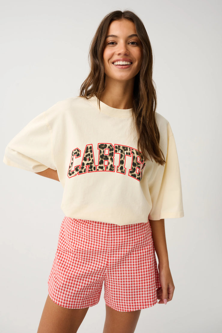 (PRE-ORDER) Jeana Tee - Buttermilk Leopard