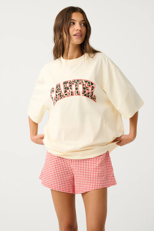 (PRE-ORDER) Jeana Tee - Buttermilk Leopard