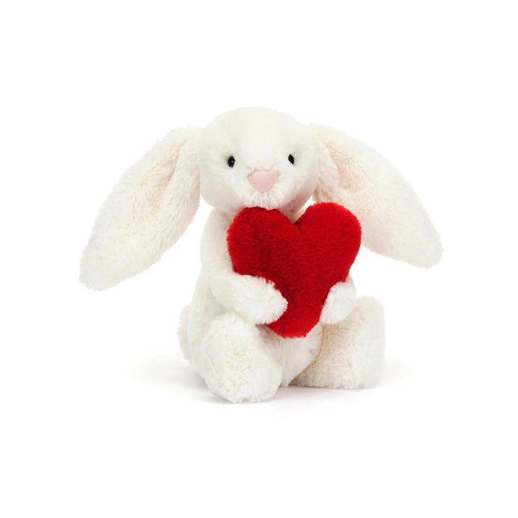 JELLYCAT Bashful Bunny Small - Red Love Heart