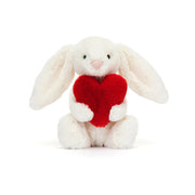 JELLYCAT Bashful Bunny Small - Red Love Heart