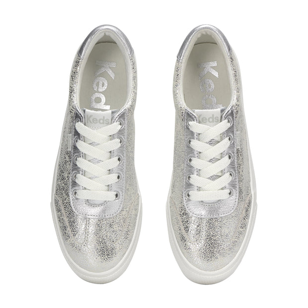 KEDS - Jump Kick T-Toe - Distressed Metallic Silver