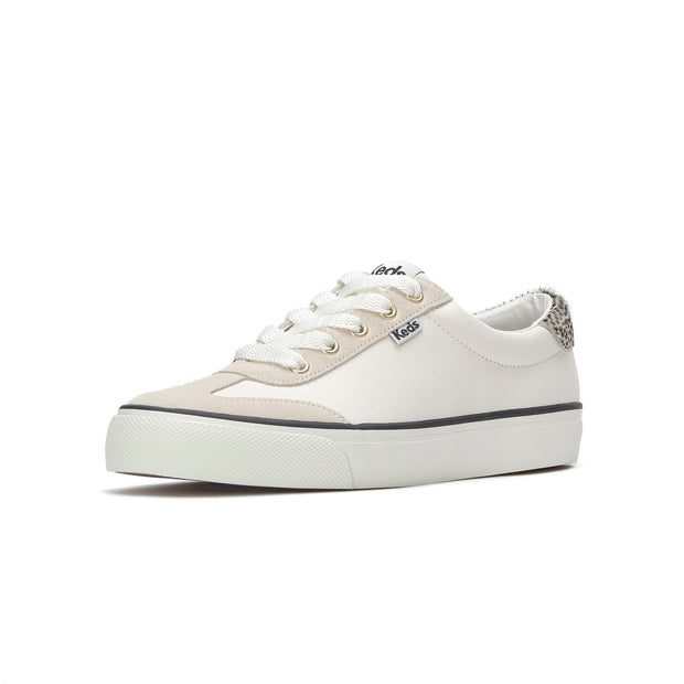 KEDS - Jump Kick T-Toe Leather - Suede Snow White