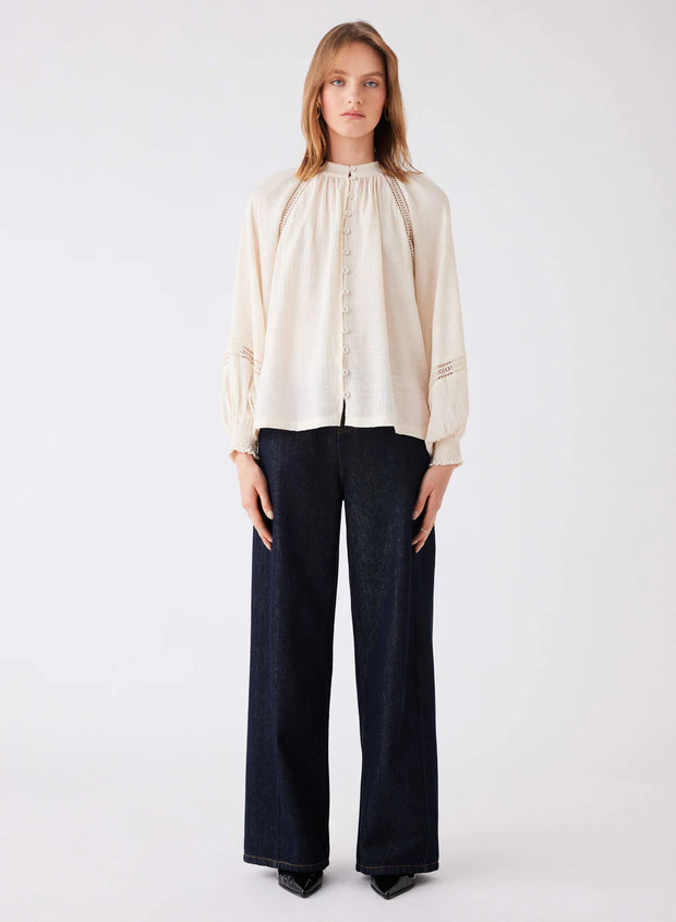 Esmaée - Jupiter Lace Blouse - Ivory