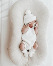 Romper & Co. Baby Knit Beanie - White