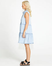 Kellie Sleeveless Denim Dress