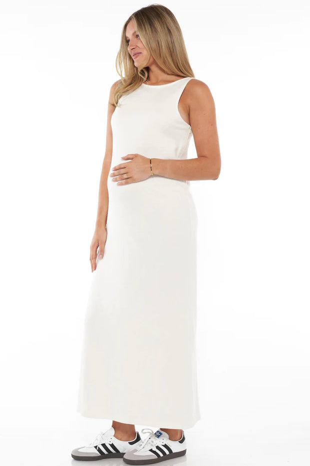 Kindred Column Dress - White