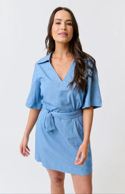 (PRE-ORDER) Korey Mini Dress - Chambray