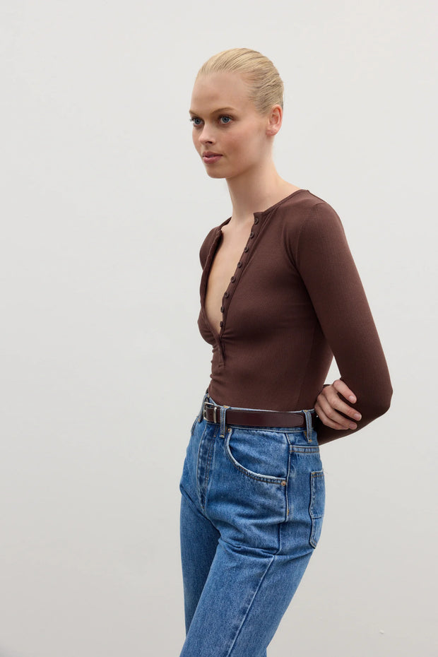 BAYSE - LARA Bodysuit - Chocolate