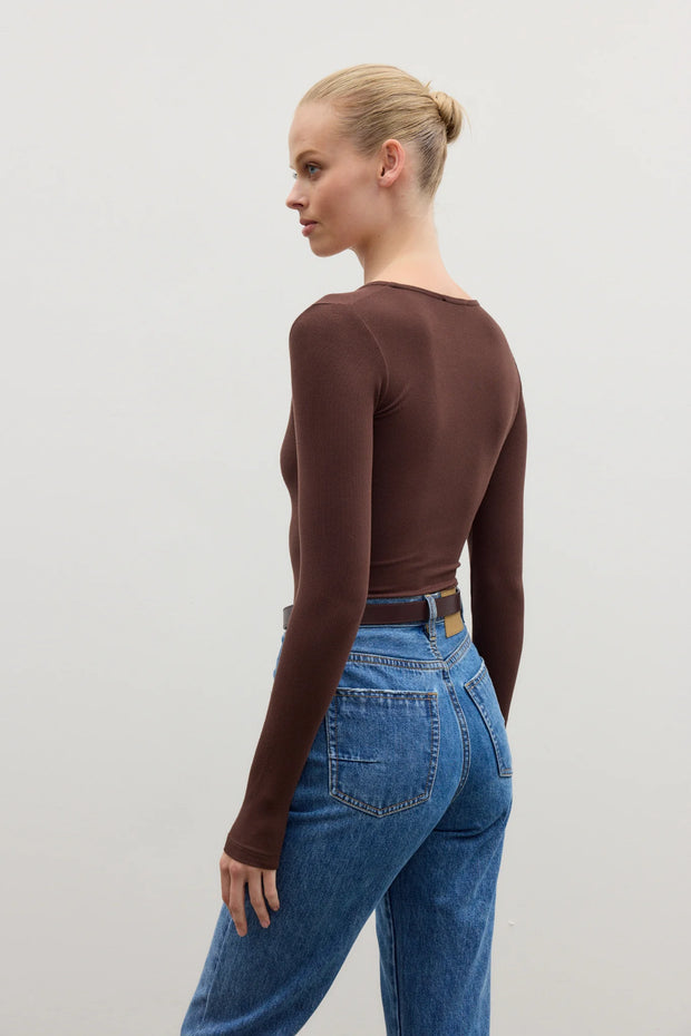 BAYSE - LARA Bodysuit - Chocolate