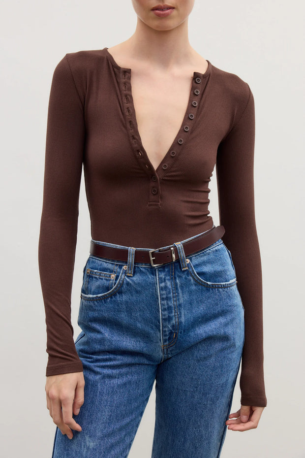 BAYSE - LARA Bodysuit - Chocolate