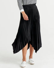 Louis Pleated Skirt - Black