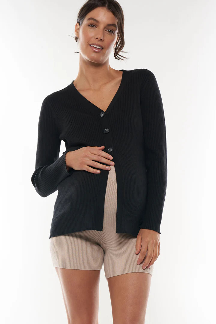 Legacy Button Front Top - Black