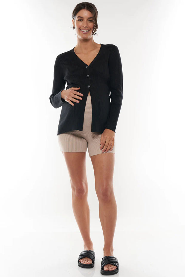 Legacy Button Front Top - Black