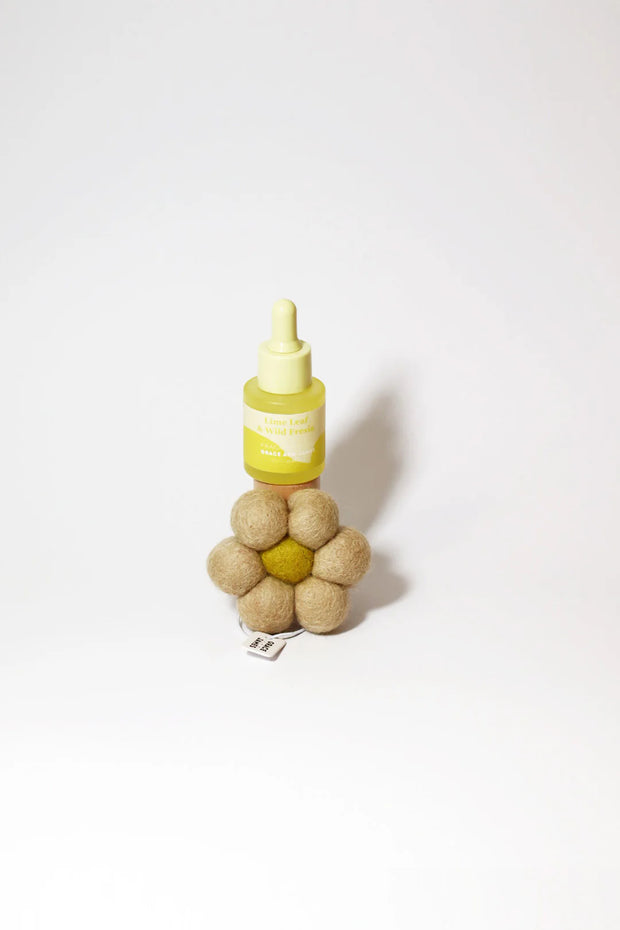 Felt Air Freshener - Lime Leaf & Fresia