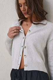 Live Light Cardigan - Light Grey