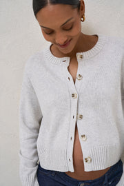 Live Light Cardigan - Light Grey