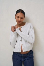 Live Light Cardigan - Light Grey
