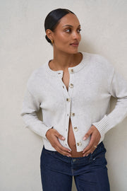Live Light Cardigan - Light Grey