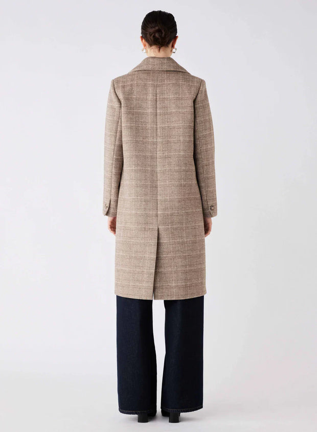 Esmaeé - Lodge Coat - Taupe Check