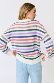 Lola Stripe Knit - Rainbow Mist