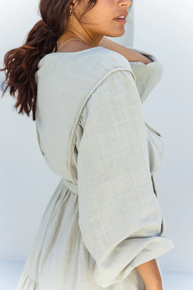 Lora Mini Dress - Pistachio