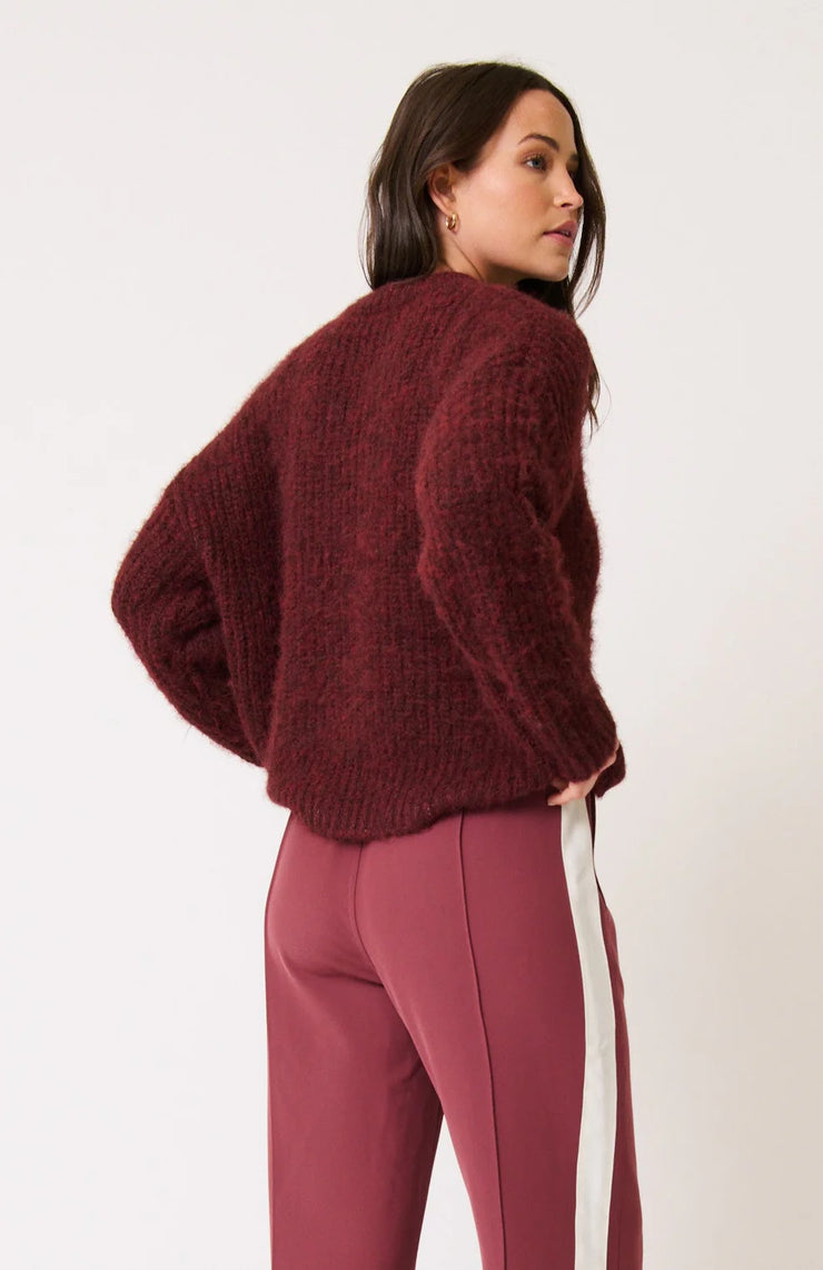 (PRE-ORDER) Lorenza Knit Sweater - Plum