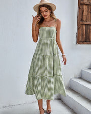 Lotus Gingham Dress