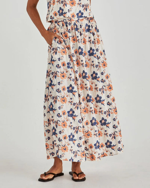 Luca Full Skirt - Floral Embroidery