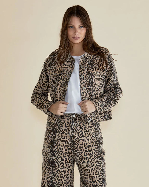 Lucca Leopard Print Jacket